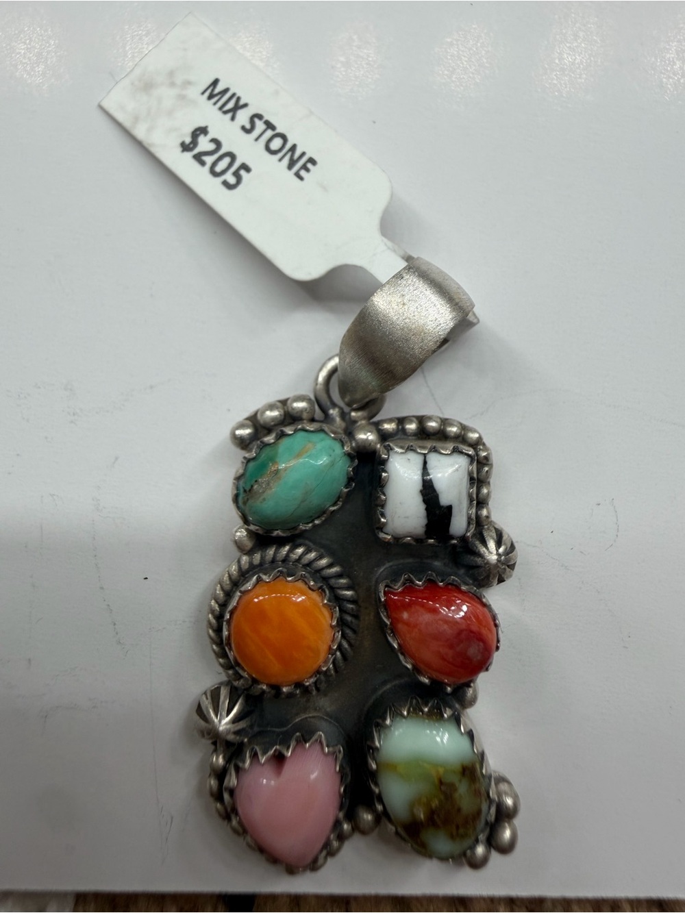 Mix stone pendant